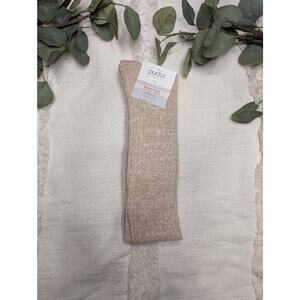 Pudus Over The Knee Socks in Beige
